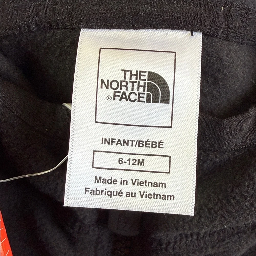 The North Face Infant Glacier Full Zip Hoodie Black Youth 6-12M UPF 30 NWT